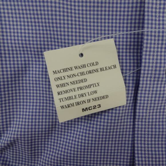 Polo Ralph Lauren Button Up Shirt‎ Mens 16 40 41 Blue White Regent Fit Dress K - Picture 6 of 13